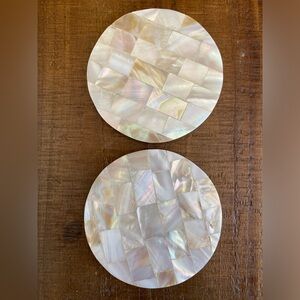 Mother of Pearl Coasters (set of 2)